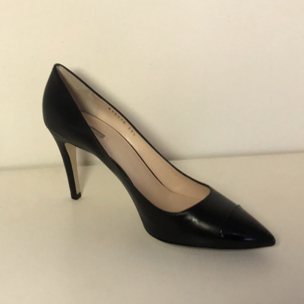 Giorgio Armani black high heeled shoes
